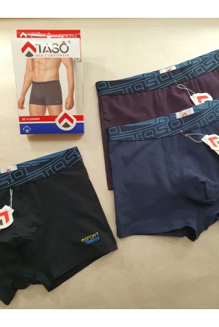 Чоловічі труси боксери з широкою резинкою Taso 5751 з бавовни